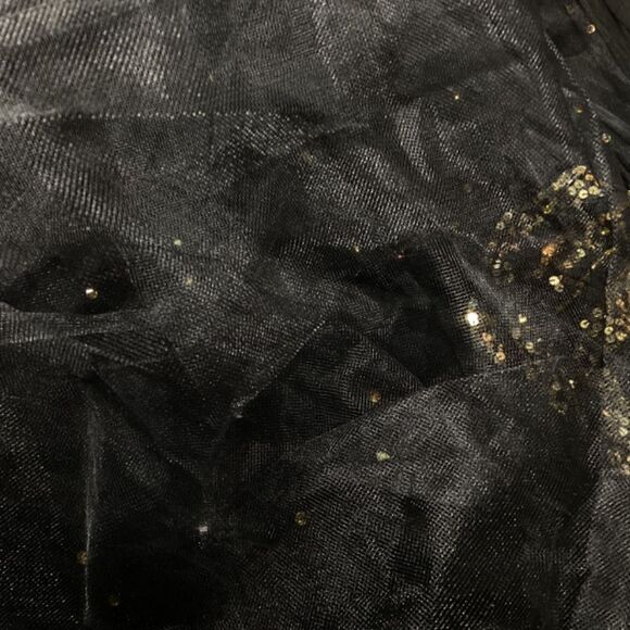 Sherri Hill Black & Gold Rhinestone Prom Dress Elegant Evening Gown - Picture 14 of 17